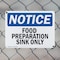 Signmission Food Preparation Sink Only, 10 in W x Rectangle, Plastic OS-2PACK-NS-P-710-L-12835 - alternate 2